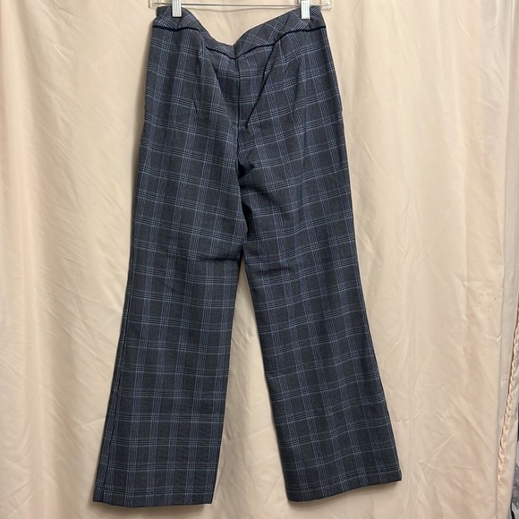 ROZ & ALI BLUE PLAID PULL ON TROUSERS - Picture 2 of 7